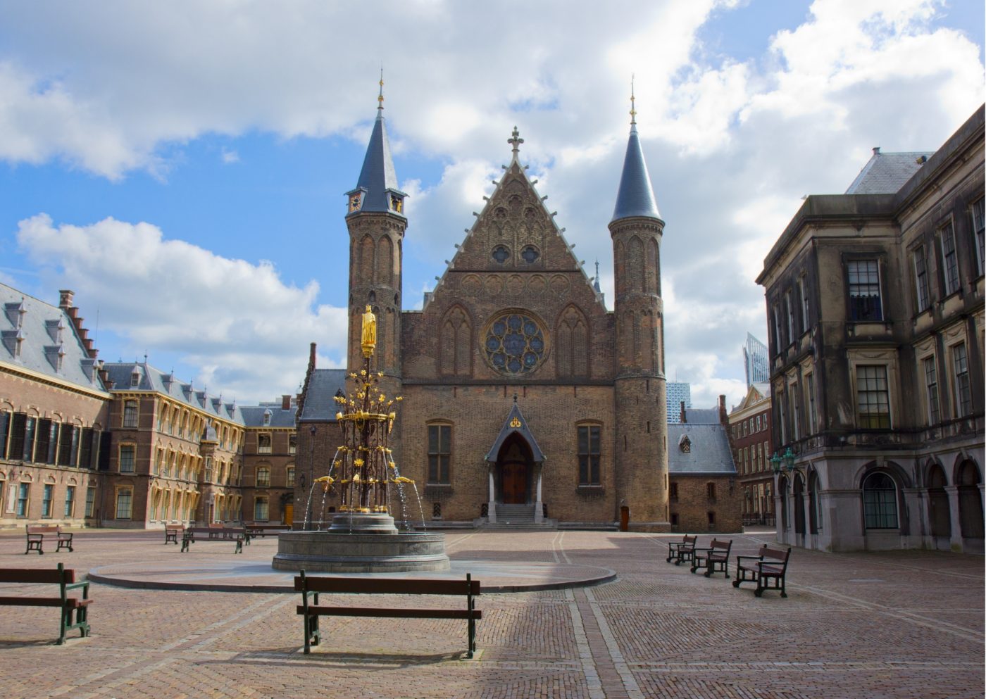 De Ridderzaal op het Binnenhof in Den Haag